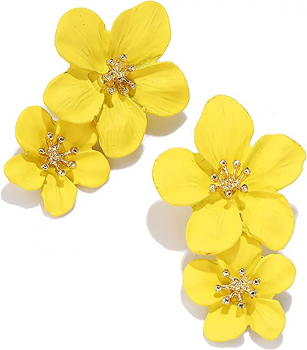 Yellow Statement Earrings – Stylish yellow jewelry gifts for her