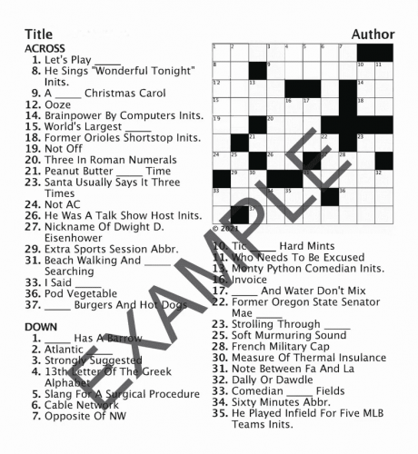 Custom Crossword – Gifts for crossword puzzle lovers