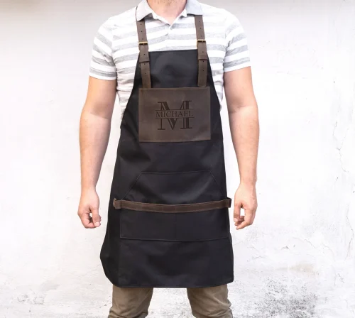Personalized Barber Apron A cool personalized barber gift