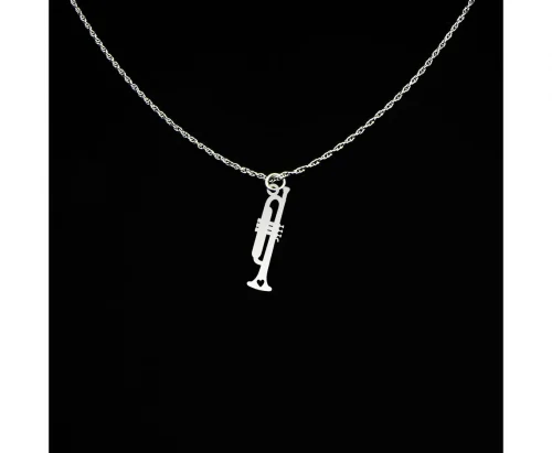 Trumpet Themed Necklace Sweet and sentimental gift for the trumpet player in your life