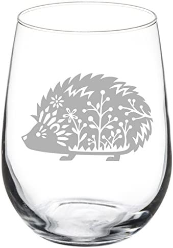 Wine Glasses Classy gifts for hedgehog lovers