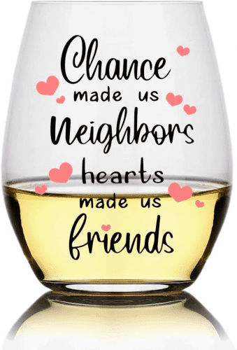 Neighbor Wine Glass – Fun thank you gifts for neighbors