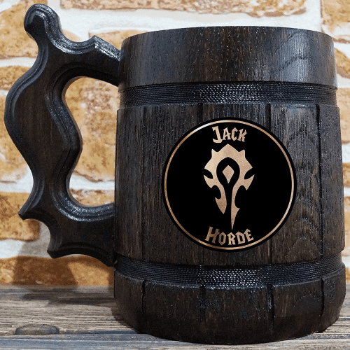 Engraved Beer Mug – Adult gift for WoW fans