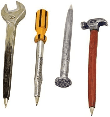 Hand Tool Pen Set – Funny construction worker gift