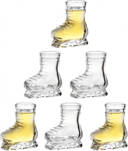 Ice Skate Shot Glass Set – Cool ice skating gift for adults