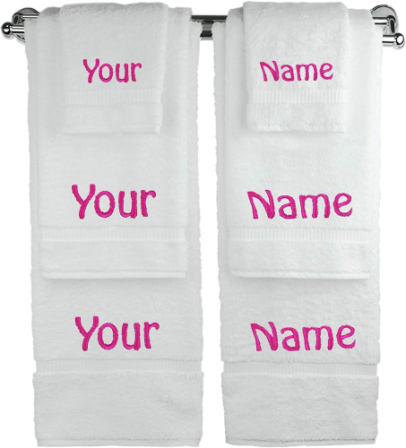 Monogrammed Bath Towels – Personalized housewarming gifts for couples 1