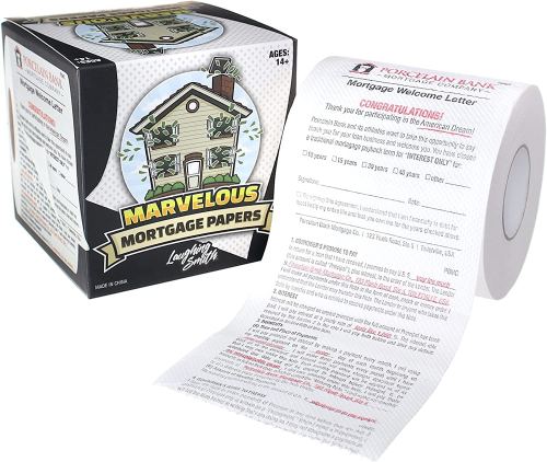 Mortgage Toilet Paper – Gag housewarming gifts for the bathroom