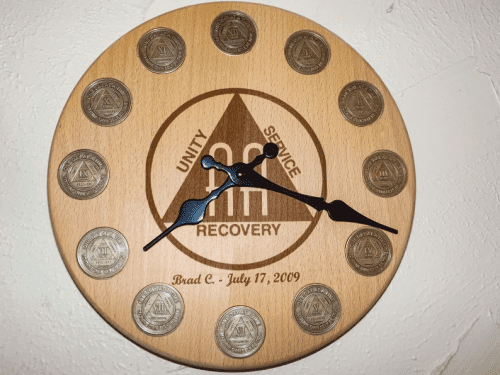 AA Coin Clock – AA recovery gifts for coins
