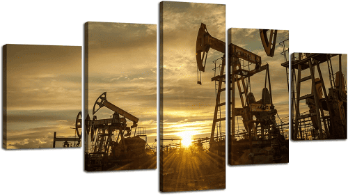 Oil Rig Canvas Wall Art – Decorative gifts for oilfield workers