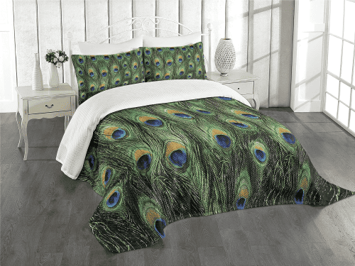 Artsy Bedspread – Peacock decor