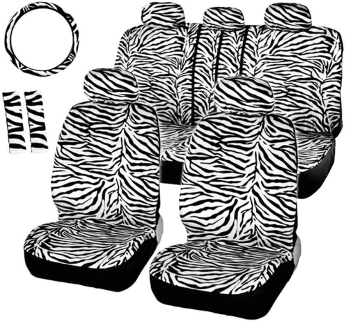 Cool Car Seat Cover Set – Off road gifts for zebra lovers