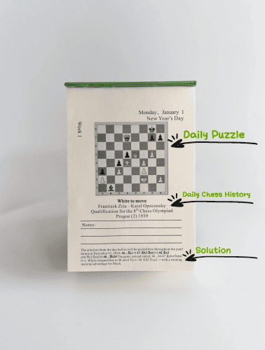 Daily Chess Calendar – Chess gifts to last all year