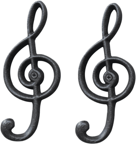 Musical Note Wall Hooks – Gifts for a trumpet player’s home