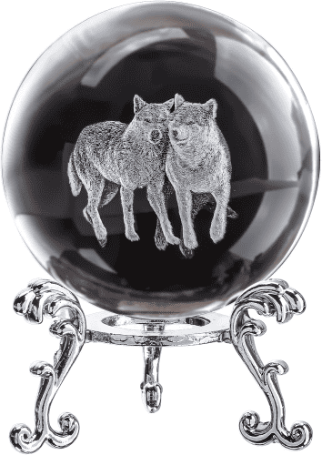 Wolf Crystal Sphere – Twilight gifts for Jacob fans