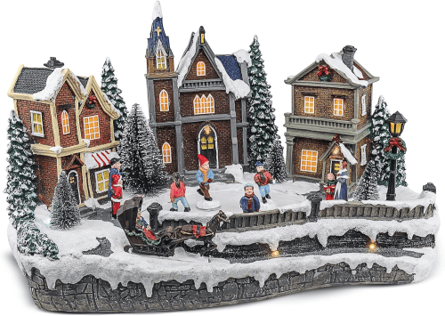 Animated Christmas Village – Christmas decor for ice skaters