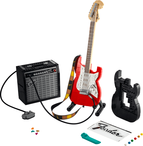 Lego Fender Stratocaster with Amp – Best guitar gift for the kid in them