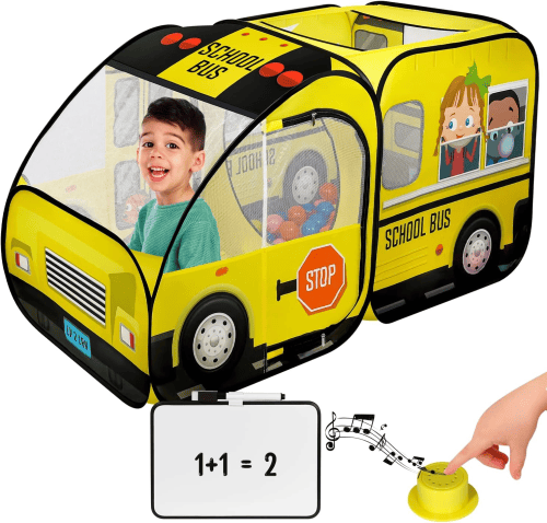 School Bus Pop Up Tent – Fun bus driver gifts for kids